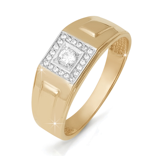 Кольцо, золото, бриллиант, БР140011